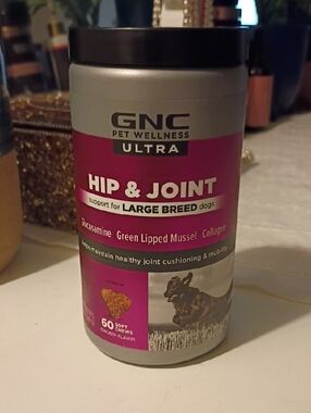 GNC Pet Wellness Ultra Hip & Joint Chews for Large Breed Dogs - Pink
